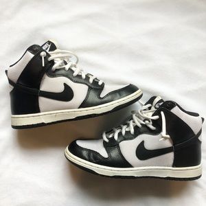 Black & White Nike high-tops